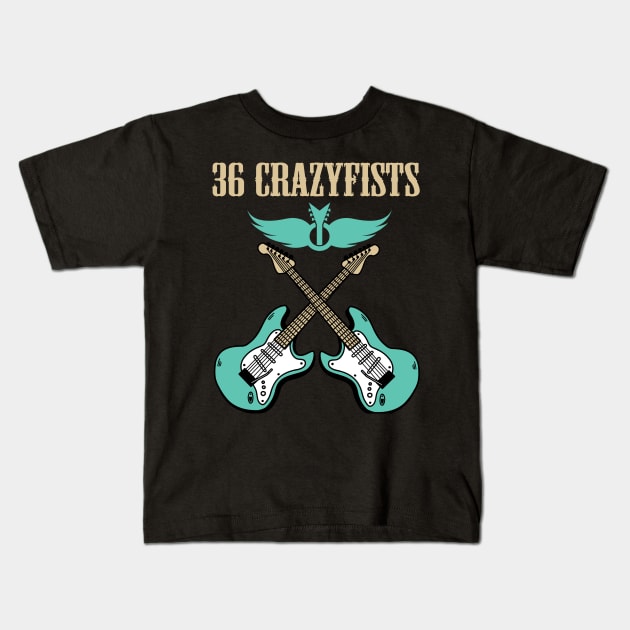 36 CRAZYFISTS BAND Kids T-Shirt by dannyook